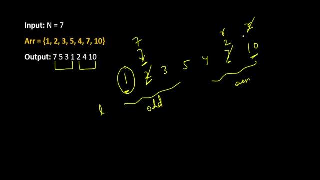 Sort in specific order | Sort Odd Elements in Descending and Even elements in Ascending Order | DSA смотреть онлайн