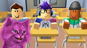 УРА БАЛДЕЕМ КАНИКУЛЫ С ГОВОРЯЩИМ КОТЕНКОМ АБИ ► Robloxian Highschool ► ИГРА для ДЕТЕЙ ◄ РОБЛОКС #153