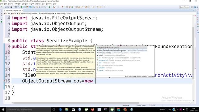 What is Serialization in Java ? смотреть онлайн