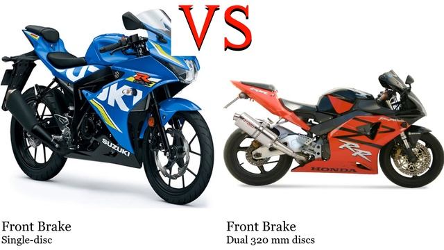 Suzuki GSX R 300 vs Honda CBR 954 RR Fireblade SC50 Test specification comparison смотреть онлайн