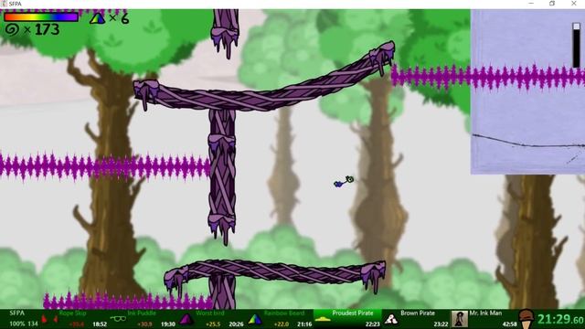 (FWR) [42:48] Super Fancy Pants Adventure 100% Speedrun (No Boss Skip) смотреть онлайн