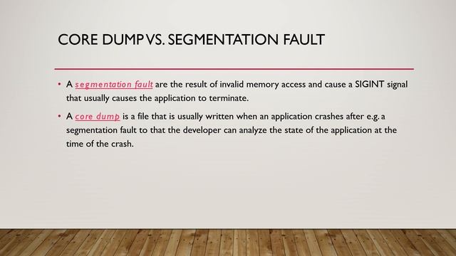 What is Segmentation Fault/Core Dump? - Quick Explanation and Demo смотреть онлайн