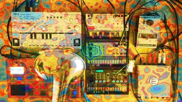 TECHNO JAM / electribe 2 sampler, volca bass, keys, fm 2, TD-3 & Trumpet смотреть онлайн