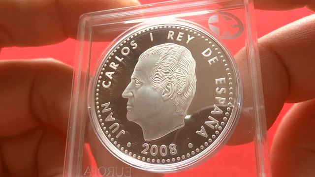 SPAIN SILVER 10 EURO 2008 (PROOF) - Alfonso X El Sabio - Испания 10 Евро Альфонсо X смотреть онлайн