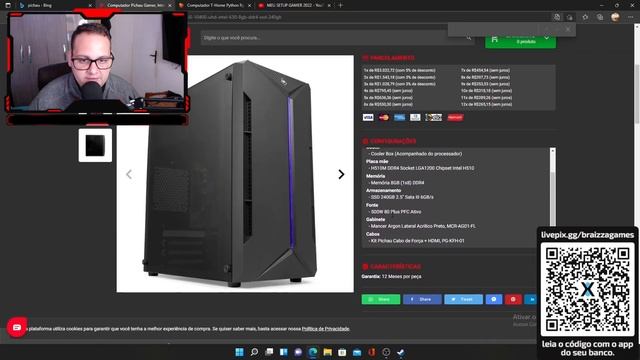 PC GAMER ATE 3000 REAIS PROMOÇAO ATE DIA 9/1/22 смотреть онлайн