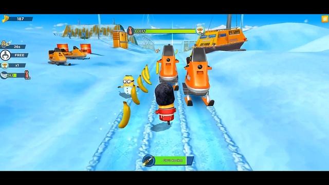 Minion Rush new special mission Christmas Camping / Frigid Carl card gameplay ios android смотреть онлайн