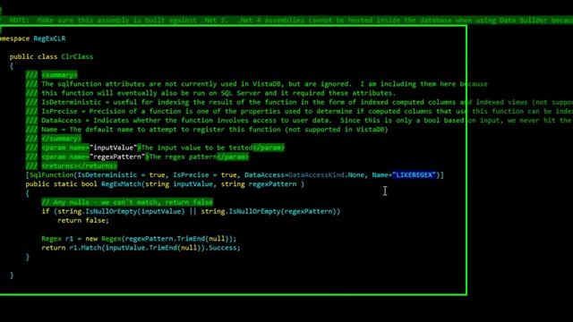 Use RegEx in SQL with CLR Procs смотреть онлайн