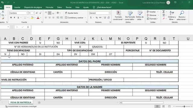 FICHA DE MATRÍCULA 2023-2024 смотреть онлайн