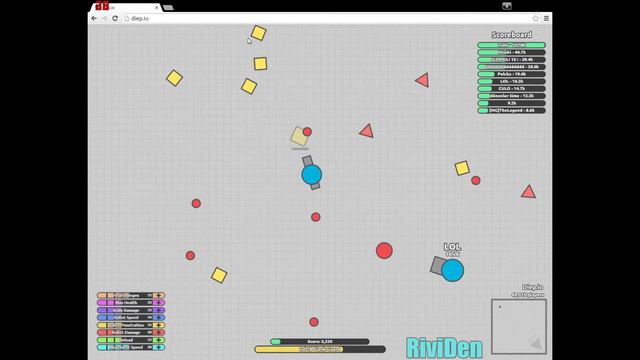 Зашел в топ в diep.io обзор игры | новый микрофон! смотреть онлайн