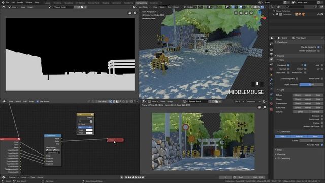 Using Cryptomattes in Blender 2.8 - Compositing Tutorial смотреть онлайн