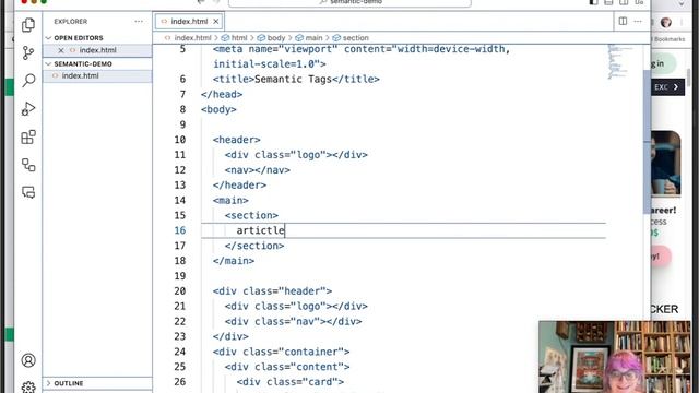HTML5 Semantic Tags: A div is just a div смотреть онлайн