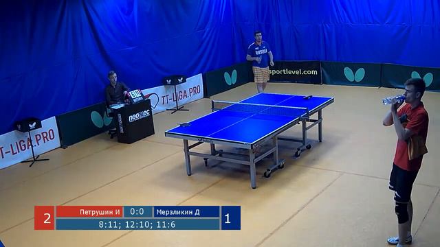 Настольный теннис. Лига Про. Турнир 11 июня 2018г. Муж. Рейтинг 800-900 смотреть онлайн