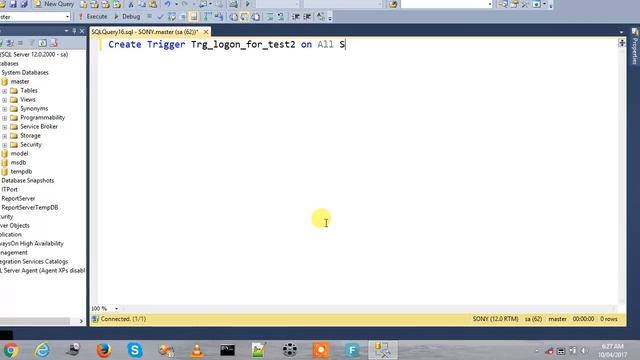 LOGON Triggers in SQL Server Tamil смотреть онлайн