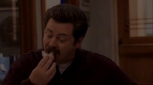 Рон Свонсон и маленькая девочка