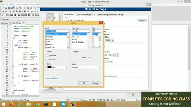 How to Change Font Size of Code Blocks IDE, How to increase font size in Code Blocks, Code::Blocks смотреть онлайн