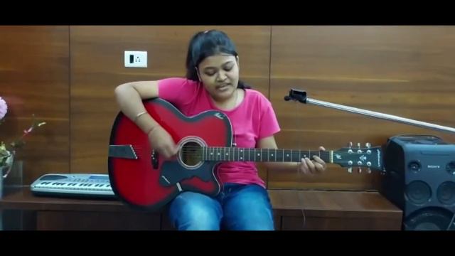 Neele Neele ambar par cover song on guitar by Tisha... смотреть онлайн