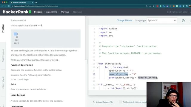 Resolviendo problemas de HackerRank - Staircase смотреть онлайн