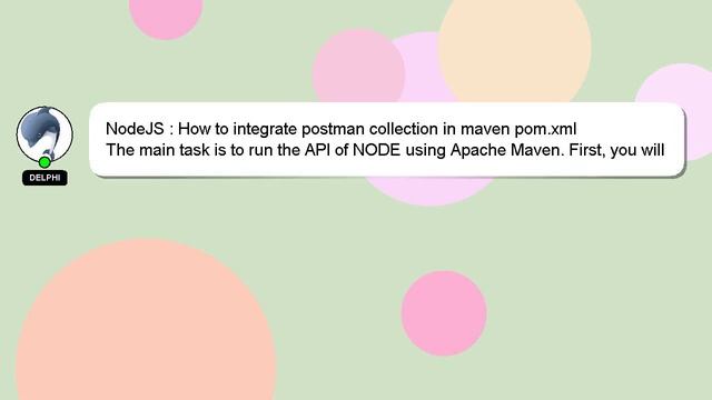 NodeJS : How to integrate postman collection in maven pom.xml смотреть онлайн