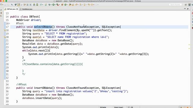 DataBase Test Scripts With Selenium3 смотреть онлайн