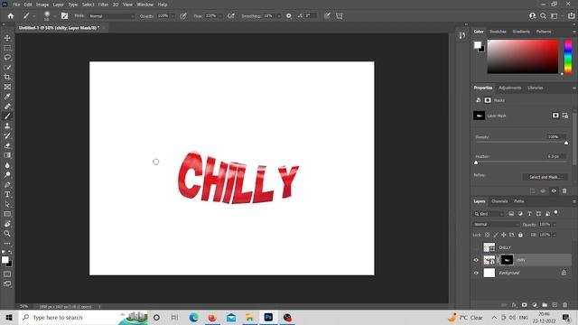 Text Manipulation In Photoshop I Chilly I Banana I Burger I Photoshop Tutorial