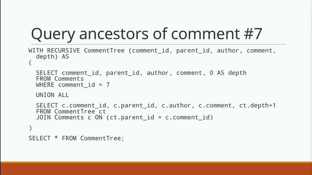 Recursive Query Throwdown in MySQL 8 - Bill Karwin - MySQL Tutorial смотреть онлайн
