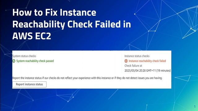 How to Fix Instance Reachability Check Failed in AWS EC2 смотреть онлайн