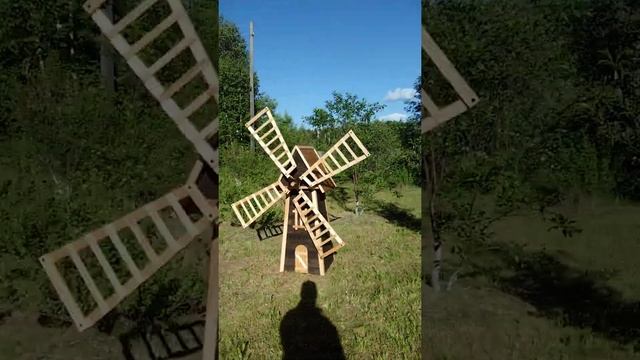 САДОВАЯ МЕЛЬНИЦА декоративная #дача #декор #сад #усадьба смотреть онлайн