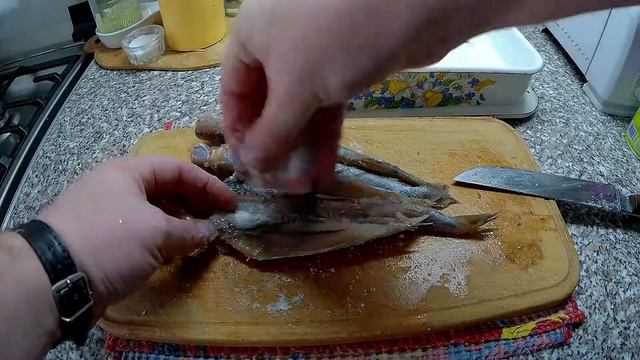 Вяленая путассу в духовке к пиву