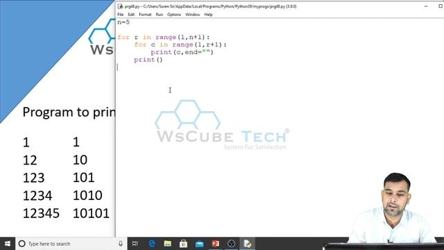 Python Program to Print Floyd's Triangle | Printing Patterns in Python | Pattern Printing in Python смотреть онлайн