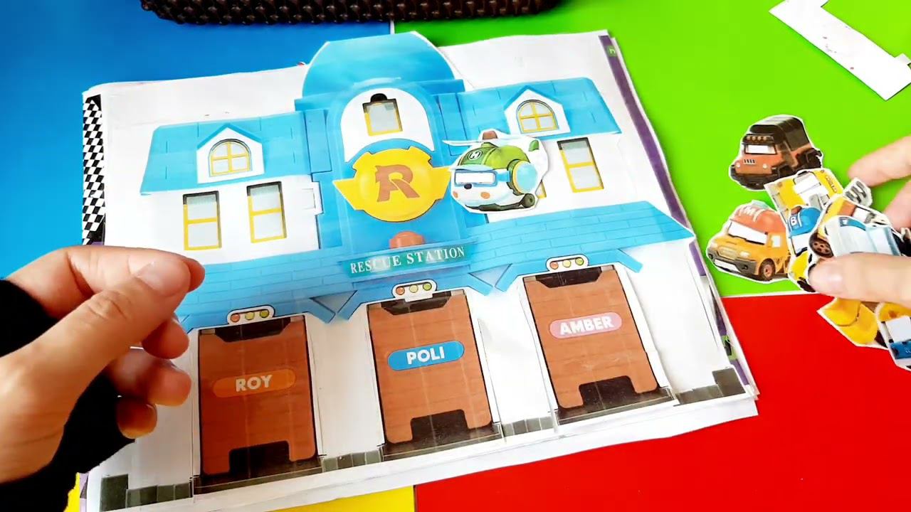 Игровая Книга из БУМАГИ!!!/ Робокар ПОЛЛИ ИЗ БУМАГИ!!! смотреть онлайн