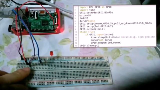 Raspberry Pi 2 Push Button Python v2 смотреть онлайн