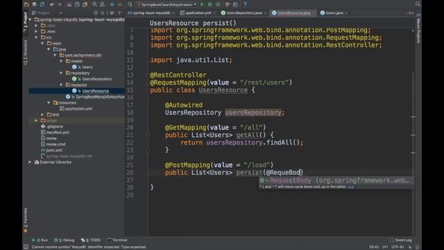 Spring Boot integration with MySQL using Spring JPA | Tech Primers смотреть онлайн