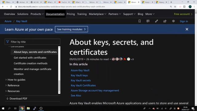 Azure Architect Cloud | Azure AZ-300 practice | Azure Key Vault | Azure AD Managed Service Identity смотреть онлайн