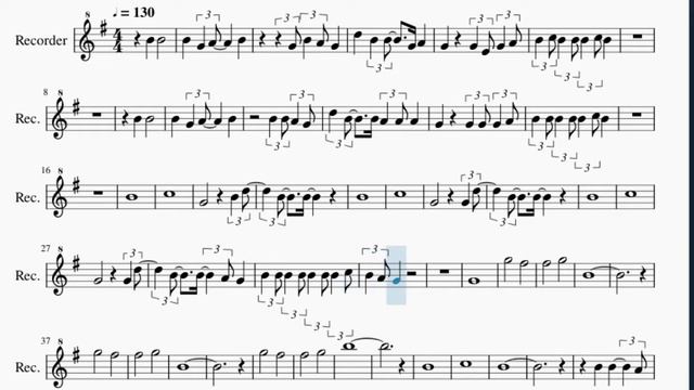 Recorder Sheet Music: How to play This is Home by Cavetown смотреть онлайн