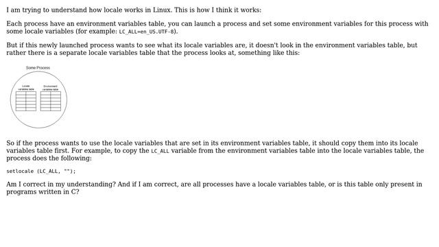 Unix & Linux: How do locale settings work in a process? смотреть онлайн