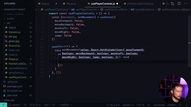 Написал свой MINECRAFT на React смотреть онлайн