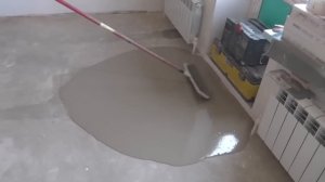Ровняем кривую стяжку наливными полами.