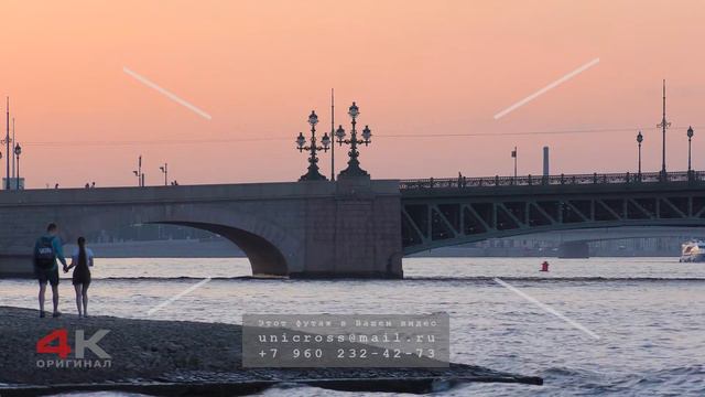 Троицкий мост. Петербург. Футаж смотреть онлайн