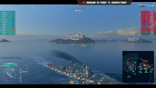 ✔️Conqueror 🔥 Любимый геймплей WARGAMING World of Warships смотреть онлайн