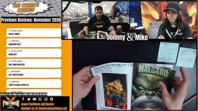 The Comics Corner with Johnny & Mike - Previews Reviews November 2020 смотреть онлайн