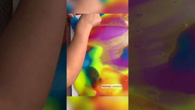 Картина с детьми из слайма!! смотреть онлайн