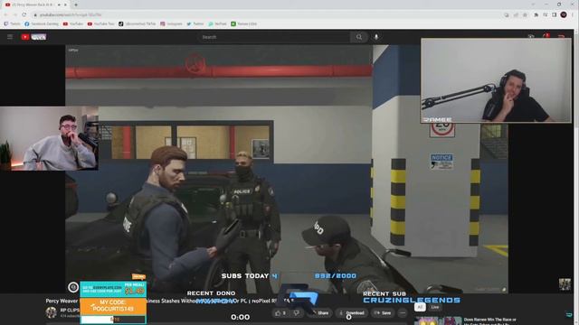 Curtis Cracks Up Watching Ramee's Reaction 🤣 | Nopixel GTA RP