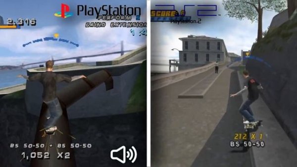 Tony Hawk's Pro Skater 4 - PS1 vs. PS2 | Side by Side