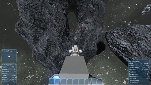 Space Engineers Tractor Beam | Remote Control Mining Ship смотреть онлайн