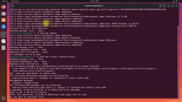 How to Install Android Studio IDE on Ubuntu 22.04 Jammy Jellyfish | Ubuntu 22.04 Android Studio смотреть онлайн