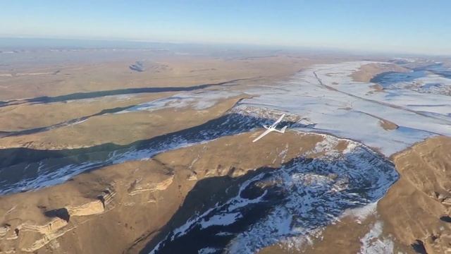Полеты на планере в Кавказских горах. Высота 4000м смотреть онлайн