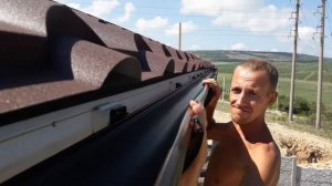 Монтаж водосточной системы Дёке люкс