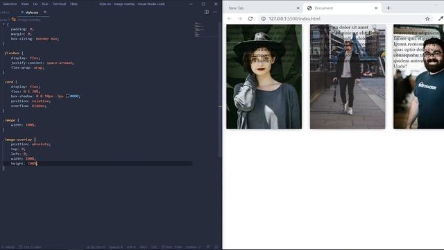 How to create an image overlay | HTML CSS смотреть онлайн