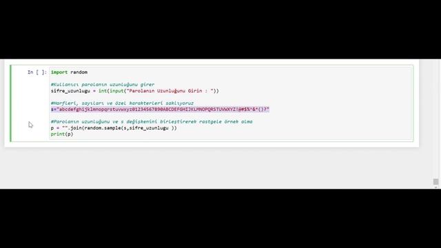 Python Uygulamaları 7: Şifre Programı Oluşturma (Python Program to Generate Password ) смотреть онлайн