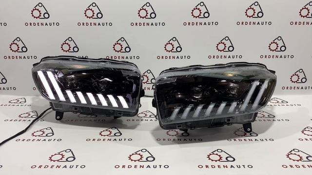 Передние фары Lada X-RAY в стиле AUDI с двумя Bi-LED модулями смотреть онлайн